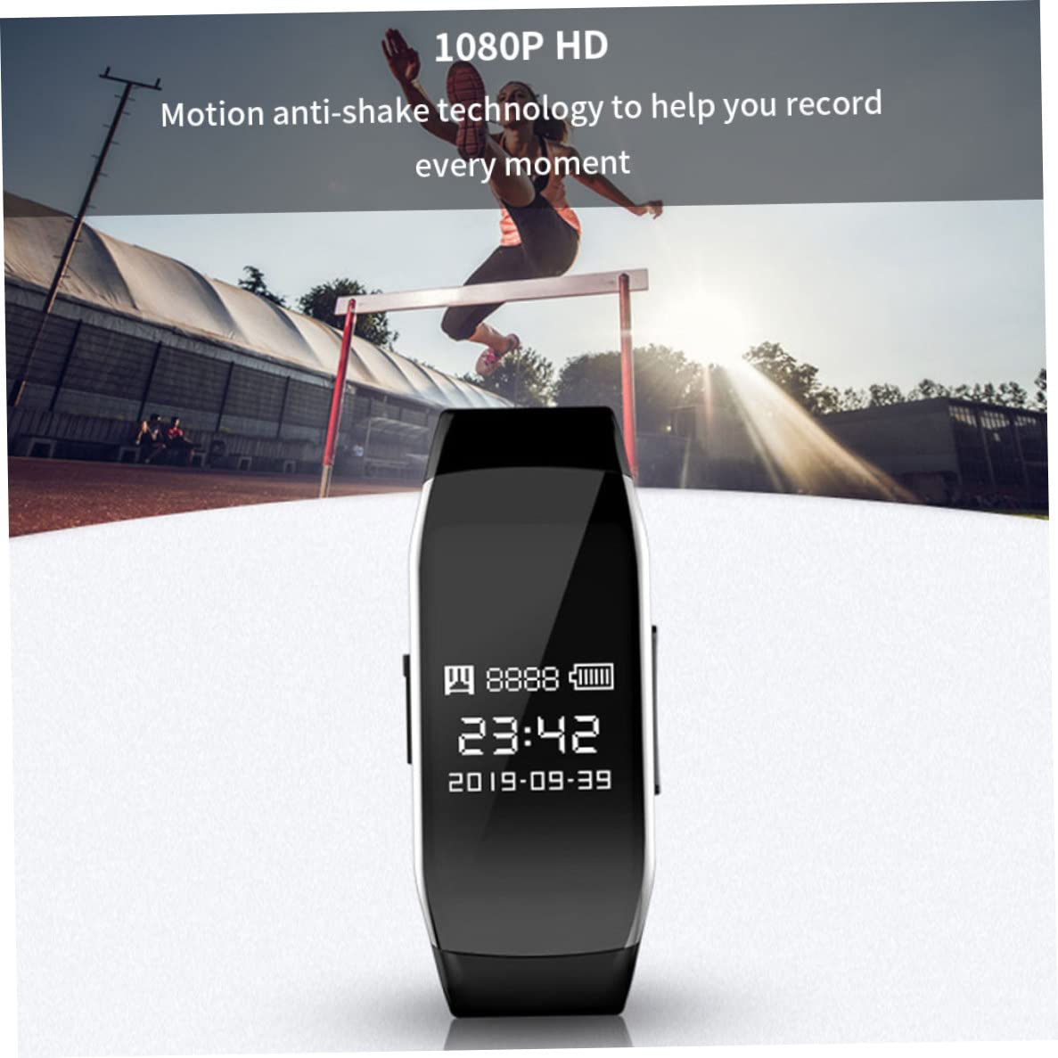 Dictaphone Watch, Digital Voice Video Registratore 8G Audio Camera da bracciale Dispositivo di registrazione del rumore, registratore vocale, orologio da registratore vocale