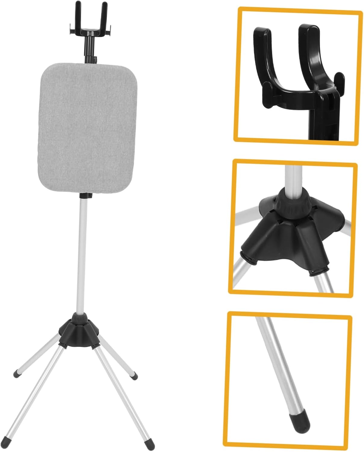 Portable Ironing Board Flat Ironing Area Heavy Duty Clothes Rack Telescopic Garment Steamer Stand Collapsible Steamer Rack for Clothes