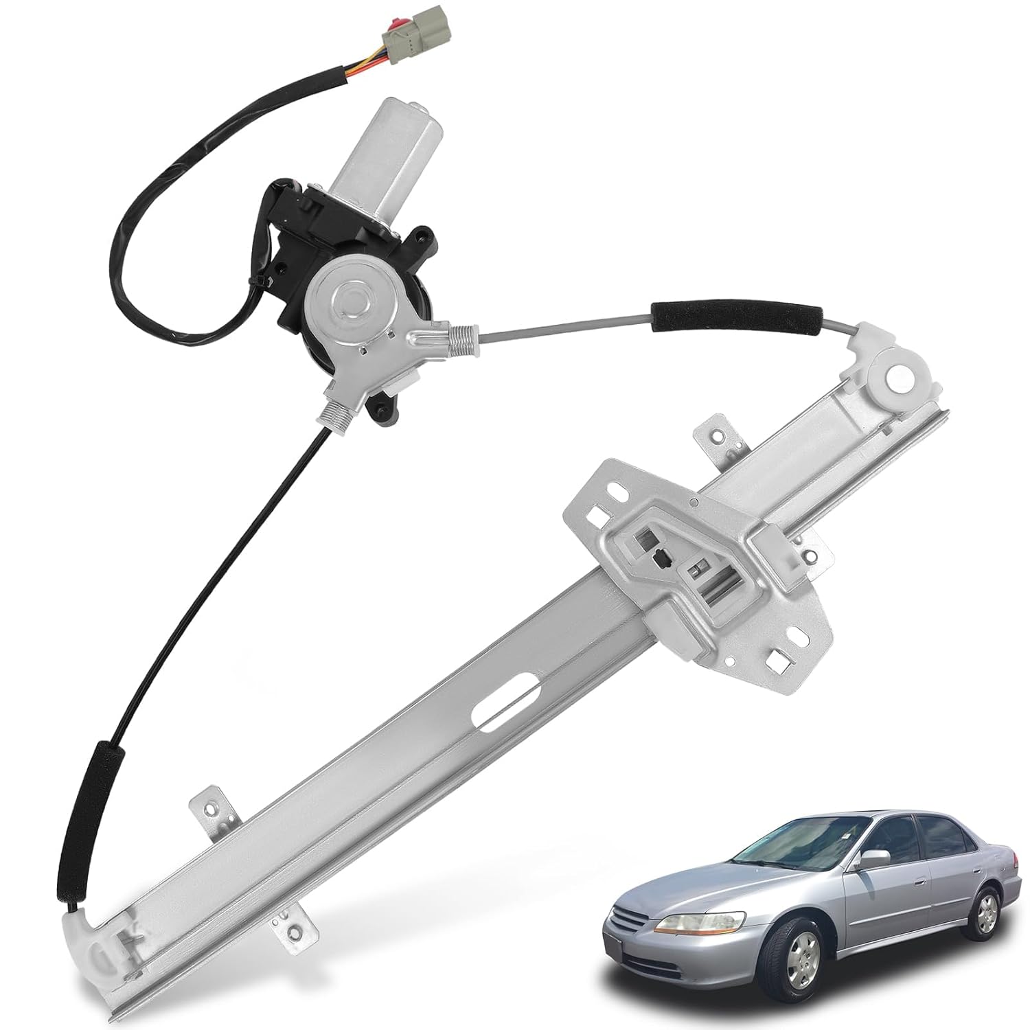741-766 Front Driver Left Side Power Window Regulator with Motor Assembly Fit for Honda Accord 1998-2002