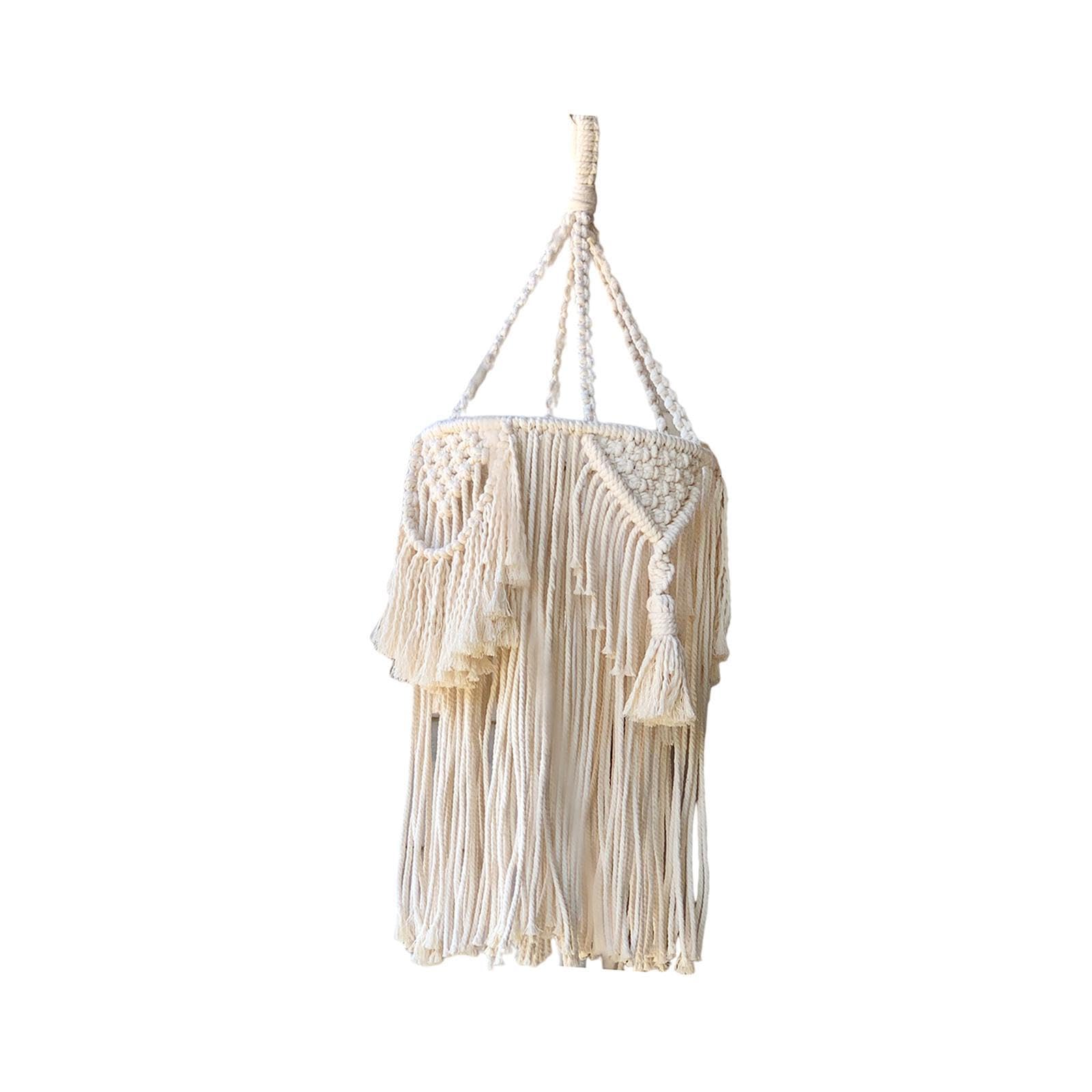 ALCXAZS Cozy Atmosphere in Nursery with Exquisite Hand Woven Chandelier