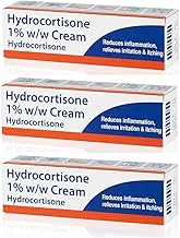 Pinewoods Fast Acting Hydrocortisone Cream 1% w/w Bite and Sting Cream, Mosquito and Bee Sting Treatment, Itchy Skin and Redness Solution, 3 x 10g Tubes for Eczema and Irritation