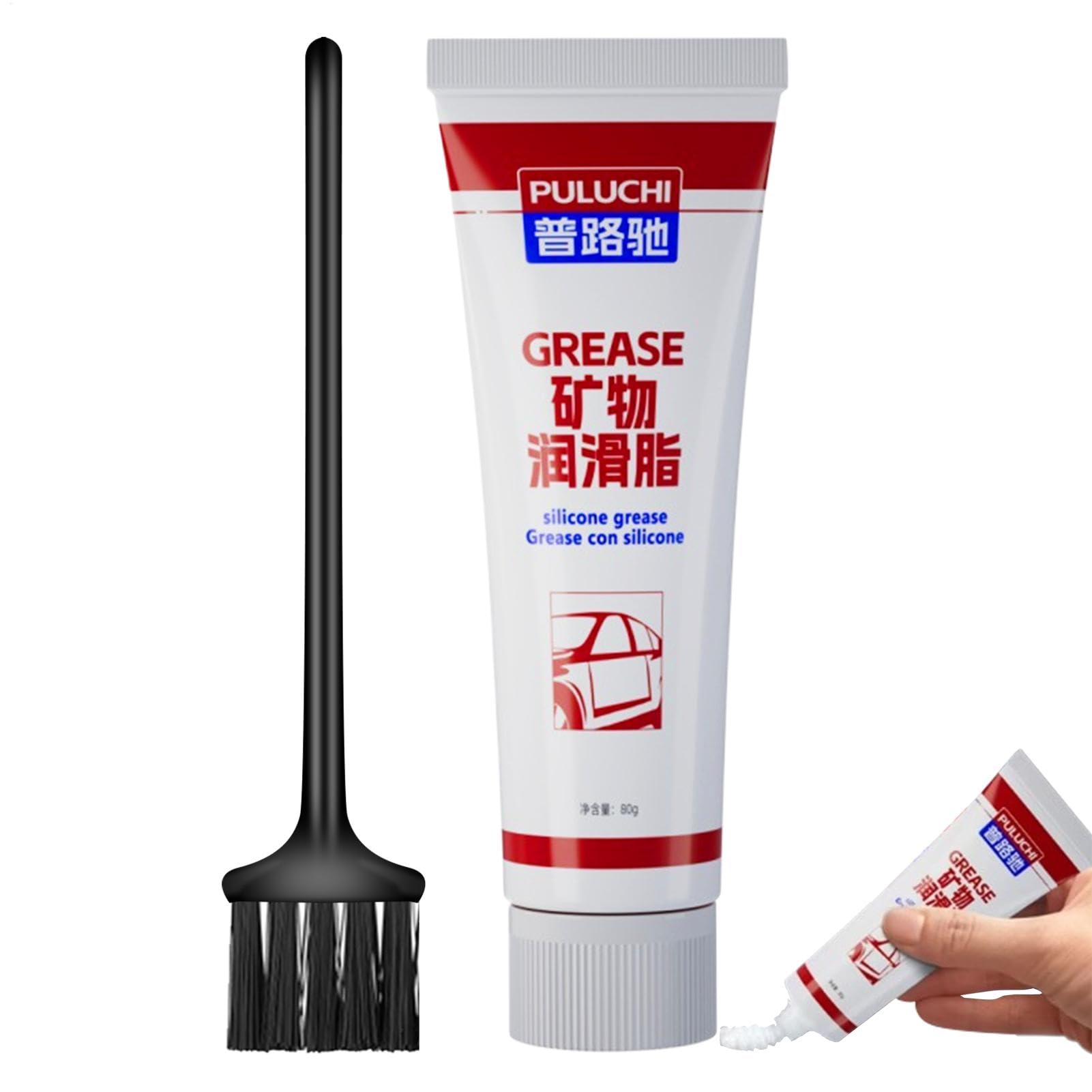 Graisse de roulement, graisse de voiture - Graisse de porte de garage | 80 g de graisse de toit coulissante automobile haute performance contre le sel, la saleté, tous les types de