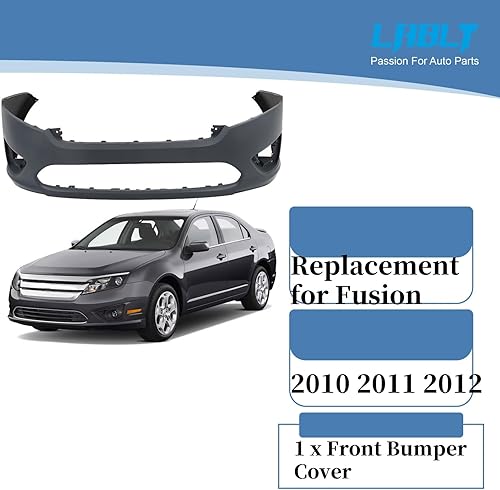 Miniatura 7 de LABLT Delantero Imprimado Cubierta de Parachoques Fascia Reemplazo para Fusion 2010 2011 2012 AE5Z17D957BAPTM FO1000650