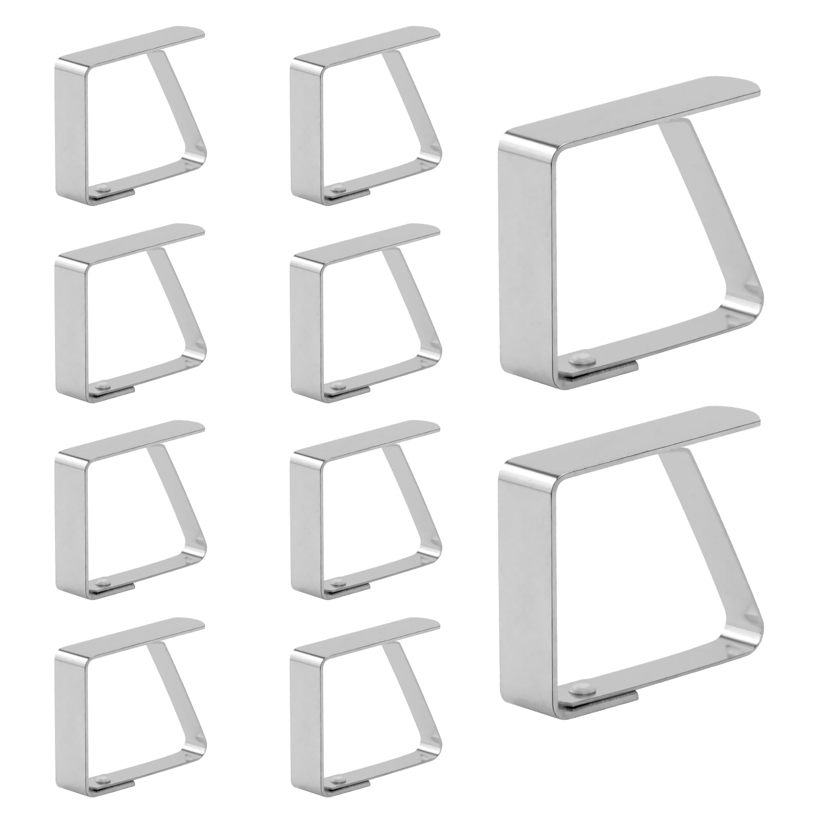 HMIEPRS 10Pcs Tablecloth Clips, Stainless Steel for 1-3cm Thick