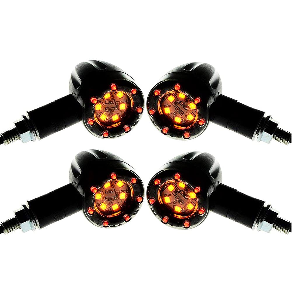 | バイクウインカーライト ヨーロピアンウインカー 砲弾型 LED