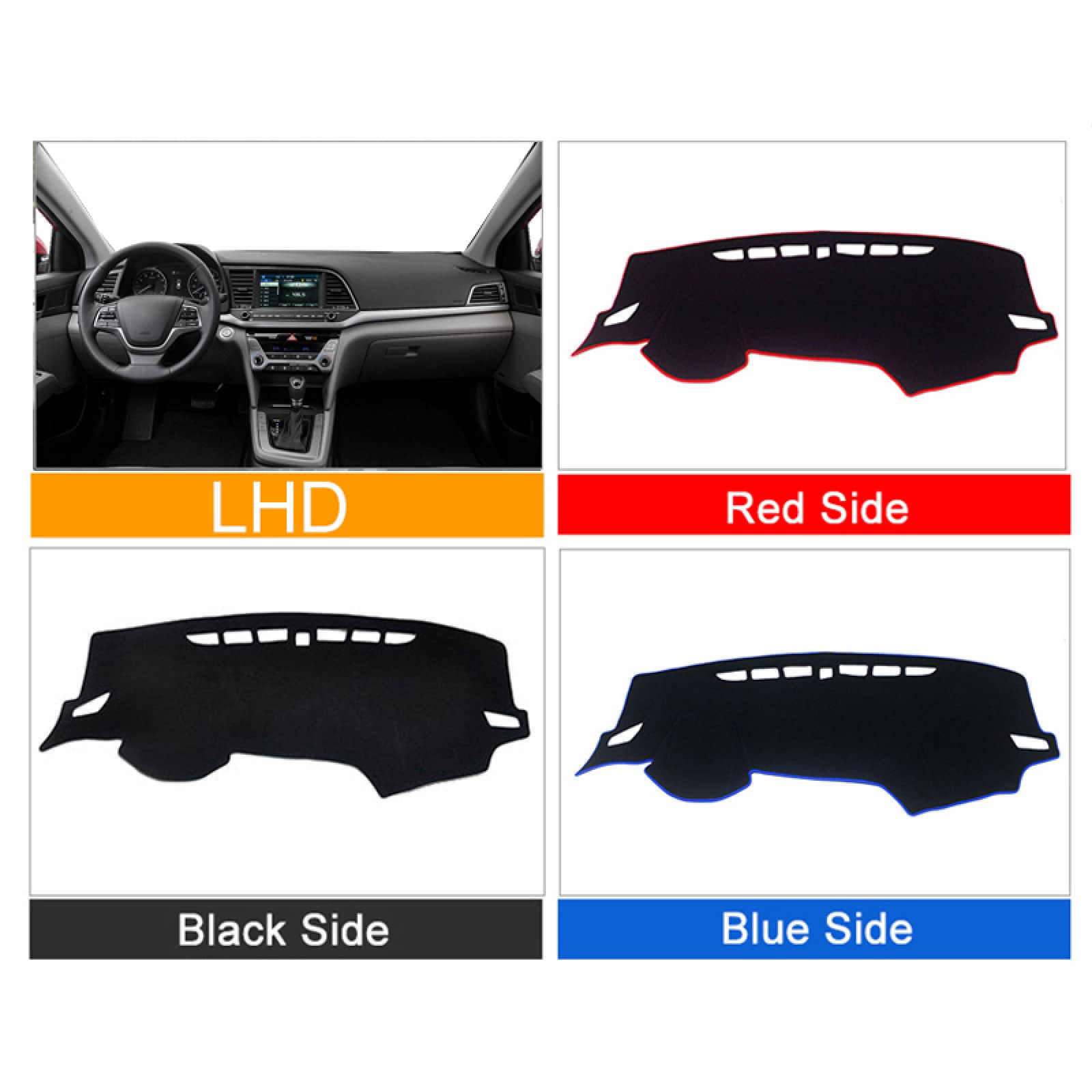 Dla Hyundai Elantra 2016 2017 2018 2019 2020, Ad osłona deski rozdzielczej samochodu mata unikaj światła osłona przeciwsłoneczna Pad Panel przyrządów akcesoria do dywanów
