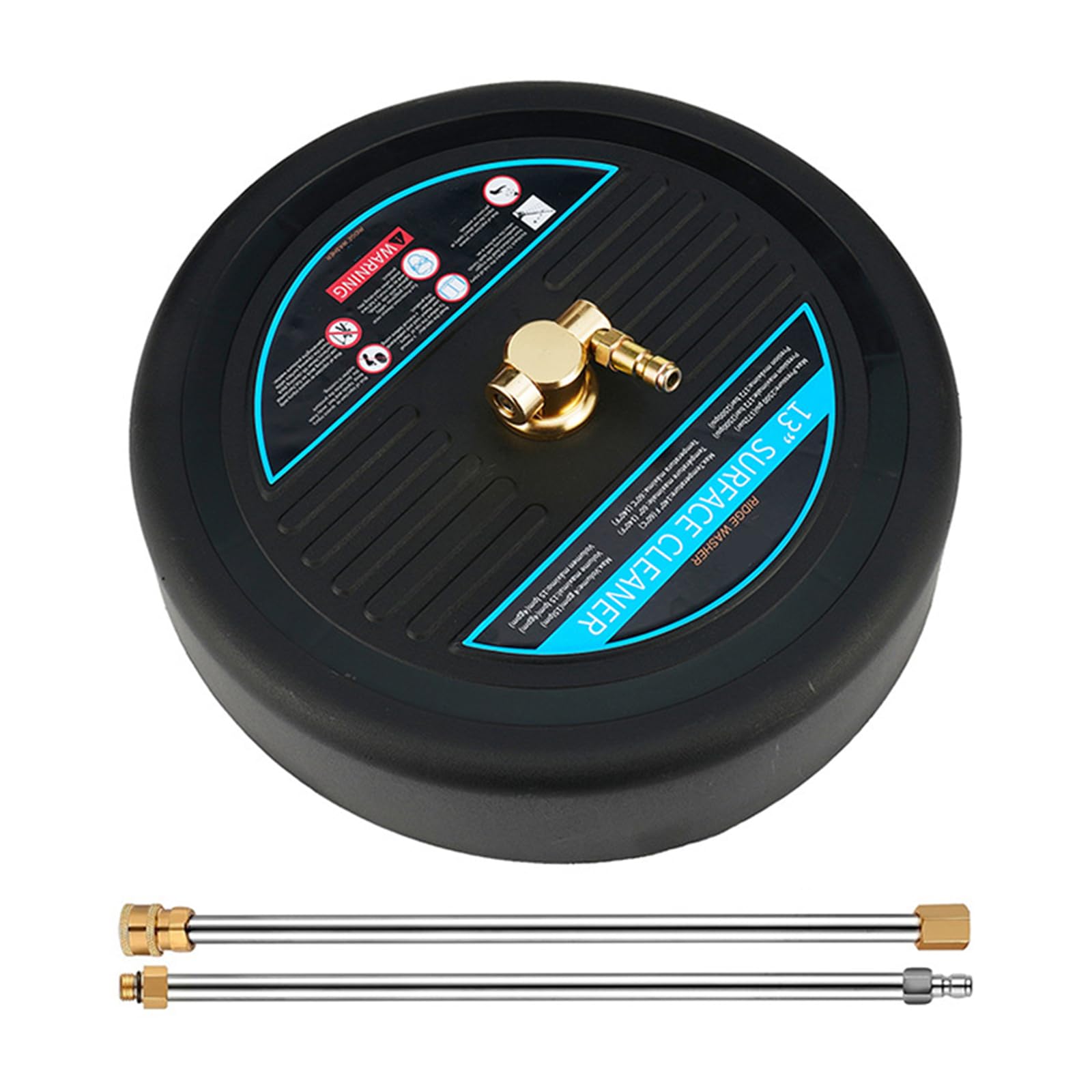 Buxuaaaa 13Inch Power Washer Pressure Washer Surfaces Cleaner 2500Psi Floor Power For Stubborn Stain Removal Pressure Surfaces Cleaner Attachment
