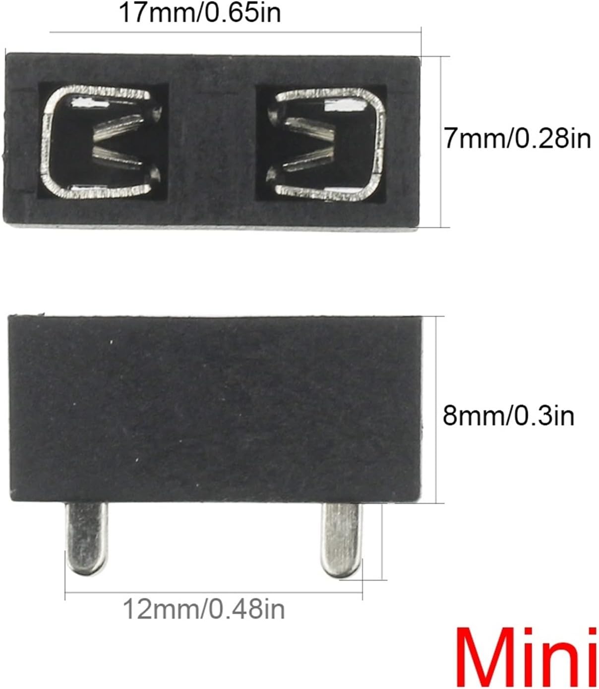 20PCS PCB Panel Mount Insurance Blocks Safety Terminals Micro Mini Medium Small Universal Car Fuse Holder.(Standard)