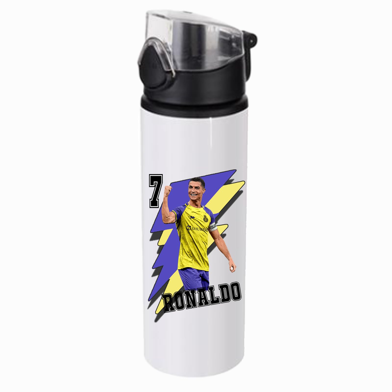 Personalised Aluminium Water Bottle of R0naldo 750ml