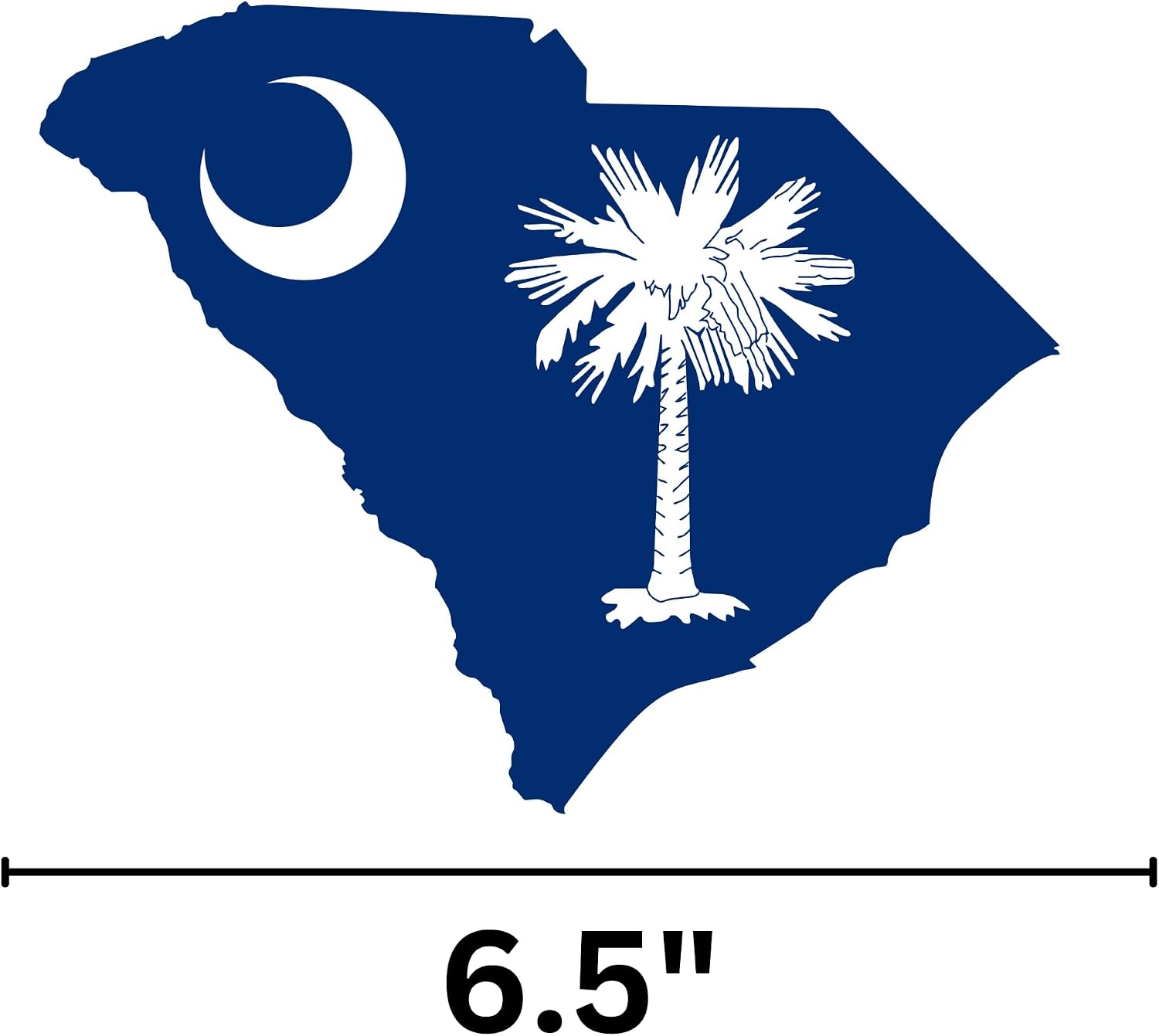 South Carolina State Magnet, Collectible Souvenir Magnetic Decal, Made in The USA, 6.5 Inches image 2