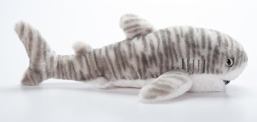 Miniatura 5 de The Petting Zoo Peluche de tiburón tigre, regalos para niños, animales salvajes del océano Onez, juguete de peluche de tiburón de 20 pulgadas