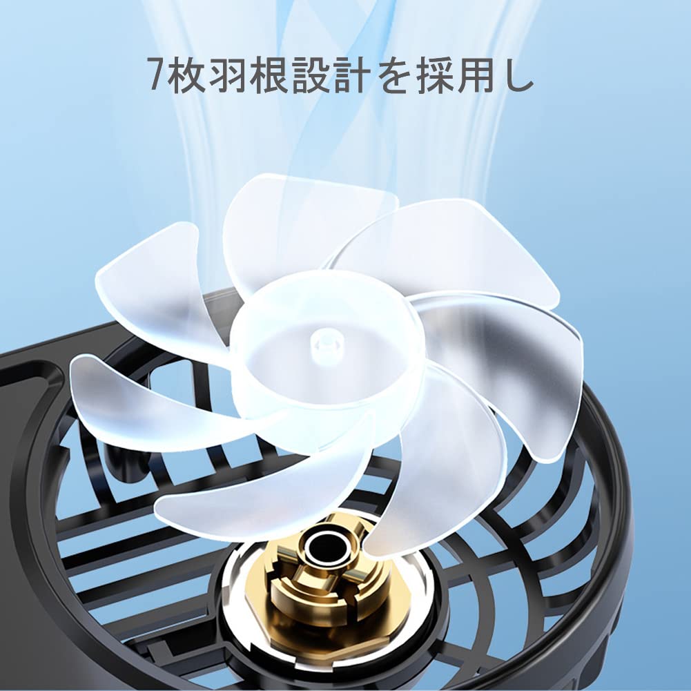 Amazon.co.jp: Raksonic 車載扇風機 双頭車載ファン USBファン