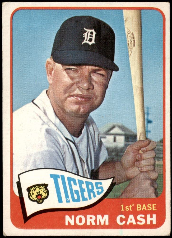 1965 Topps # 153 Norm Cash Detroit Tigers (Baseball Card) VG Tigers