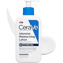 CeraVe Intensive Moisturizing Lotion, Hydro-Urea + Shea Butter, Body Lotion For Dry Skin, Relieves Signs Of Extra Dry Skin, Non Greasy Hydrating Cream For Rough, Tight, Red &amp; Itchy Skin, 8oz