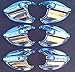 B26+ Wing Mate Safety Glasses Side Shields- Fits Small to Medium Eyeglasses (3 Pair Pack)