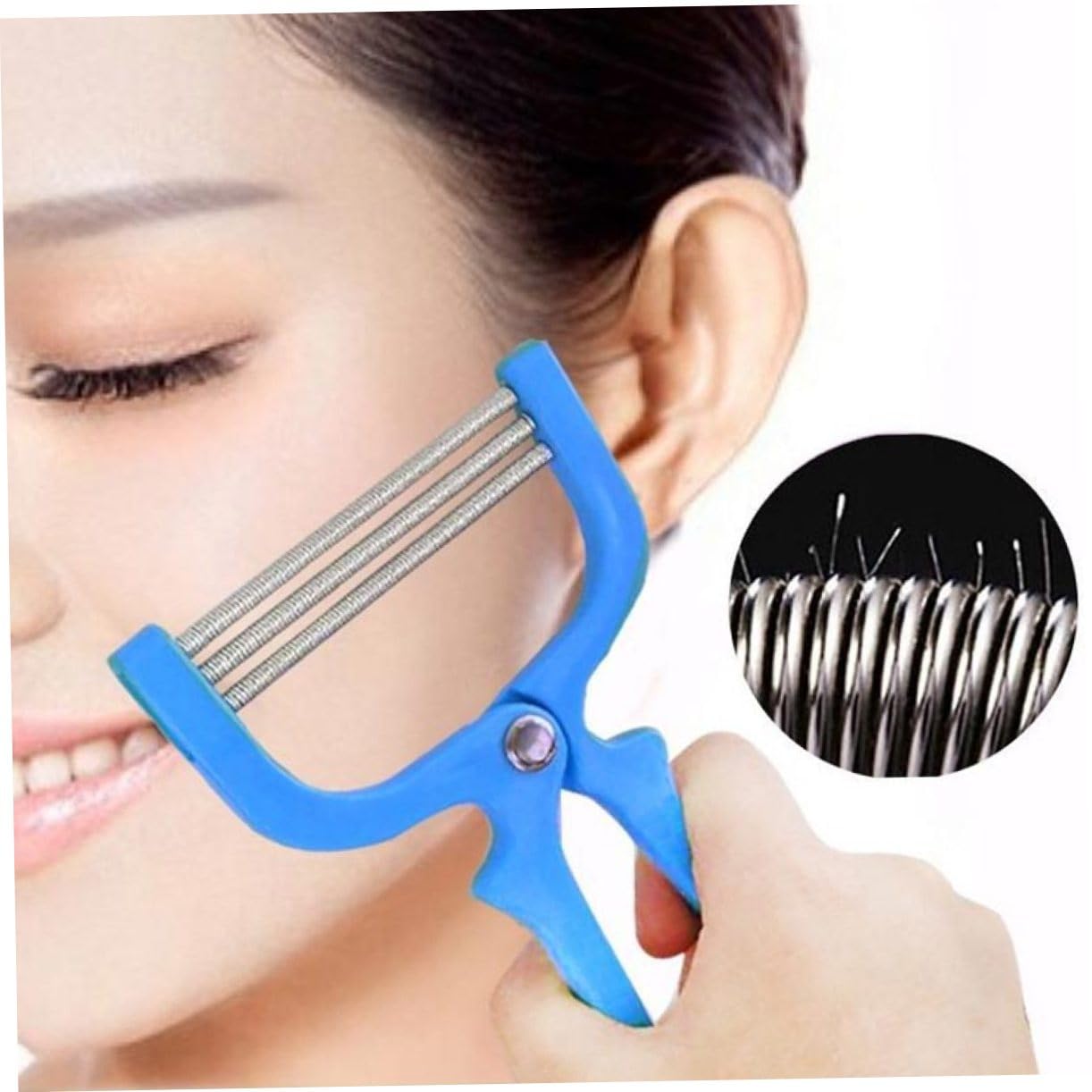 Outanaya Facial Threader Hair Removal Tool Face Hair Epilator Abs Material No Battery Required Random Color