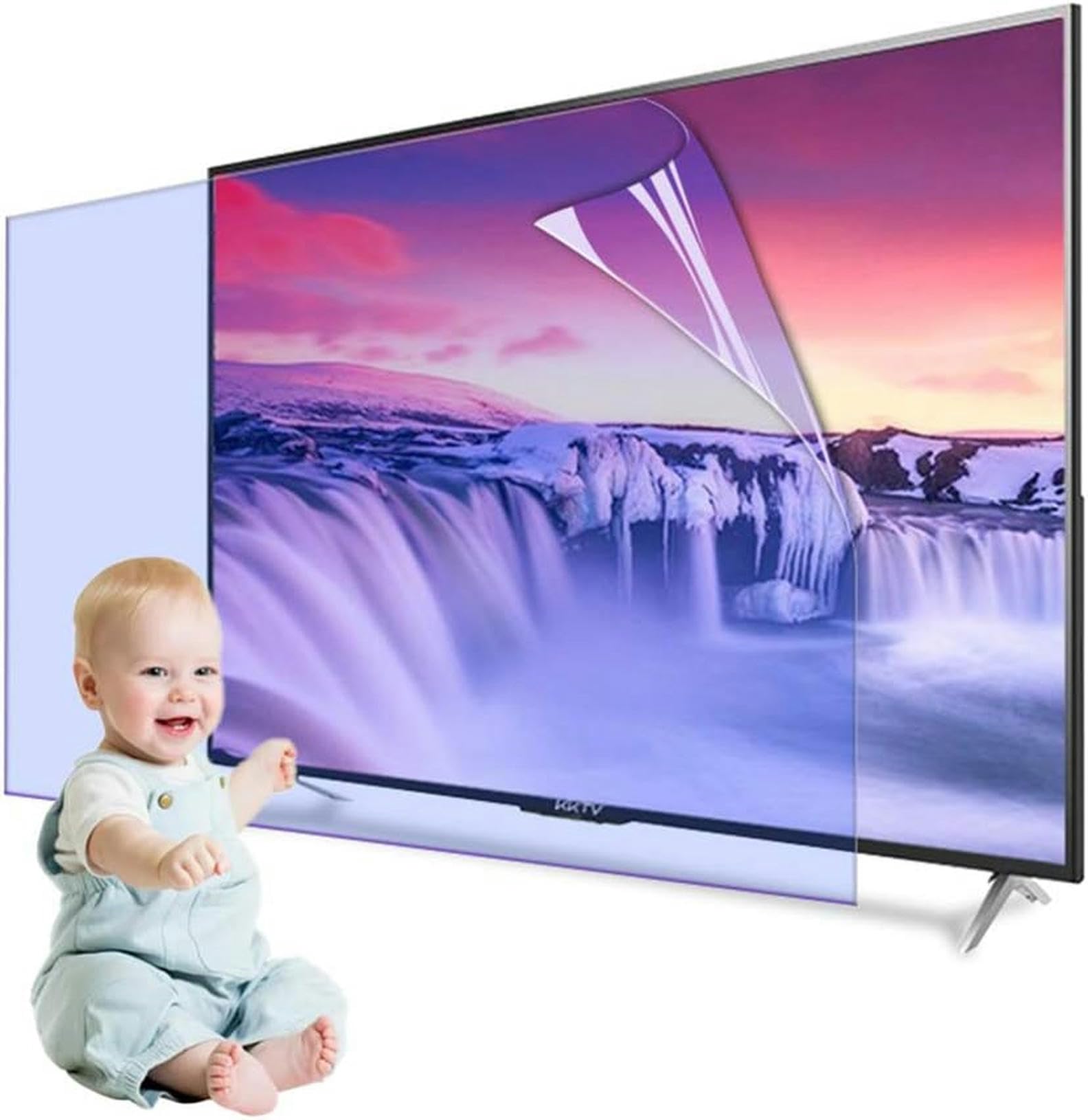 Protezione per Schermo televisivo, Pellicola Protettiva for Protezione Occhi LCD antiriflesso Opaca(50 inch 1101 X 620)