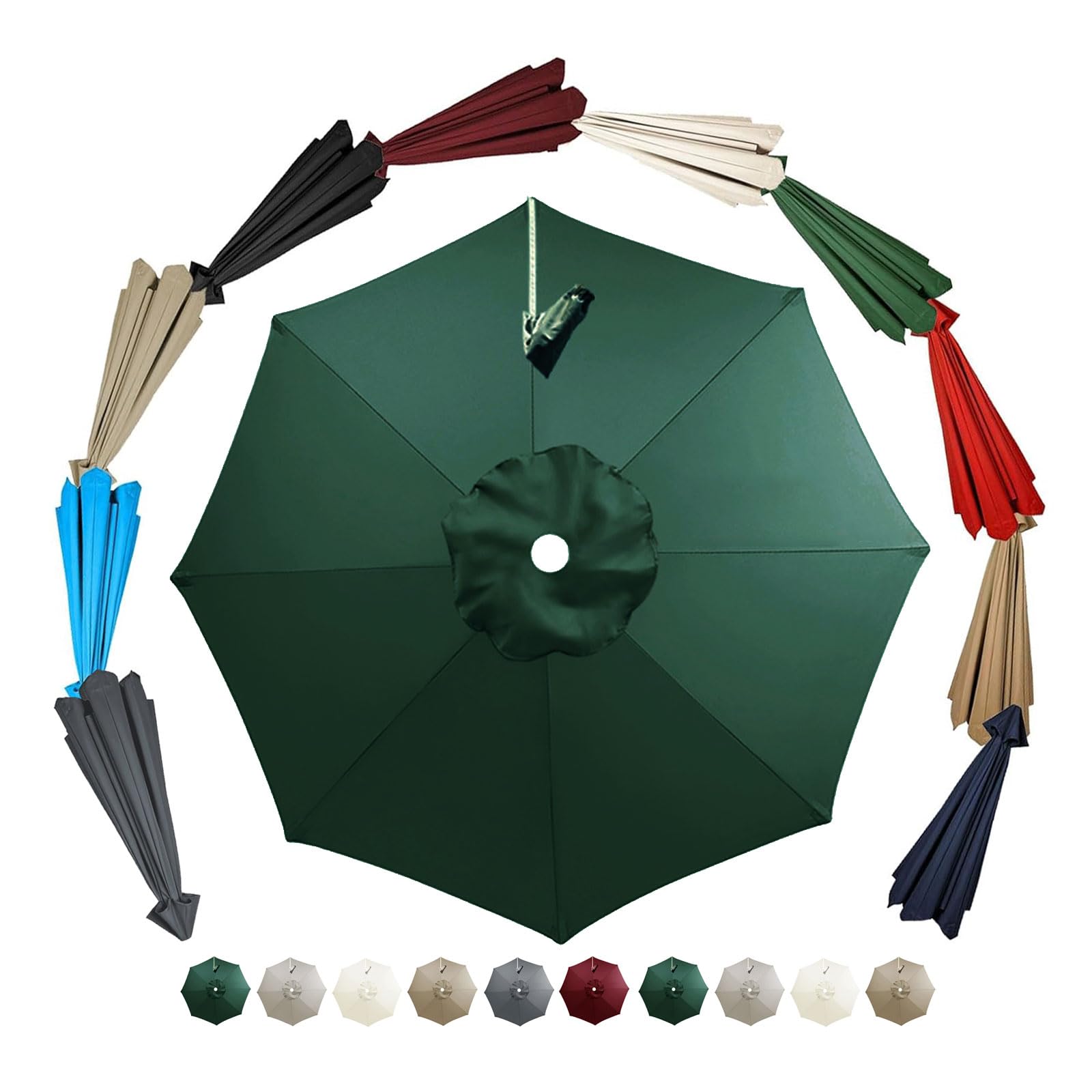 Replacement parasol canopy cantilever 3.0m/3.35m/3.5m parasol replacement cover 8 rib