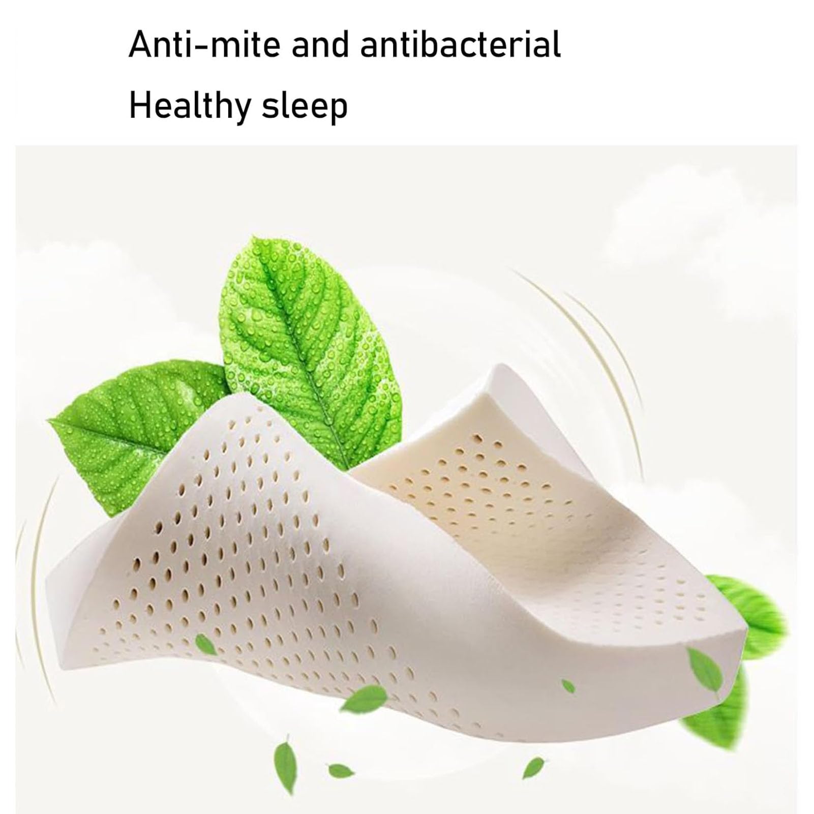 Cuscino in lattice, cuscino regolabile con fodera rimovibile per un supporto personalizzato, ideale per chi dorme sul fianco, sulla schiena e sullo stomaco
