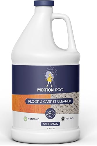 Morton Limpiador profesional para suelos y alfombras, limpiador no tóxico seguro para mascotas, 1 galón