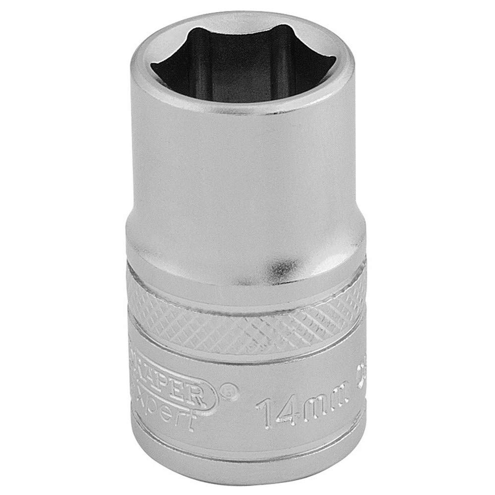 Draper 16604 6 Point Metric Socket 1/2"" Sq Dr 14mm