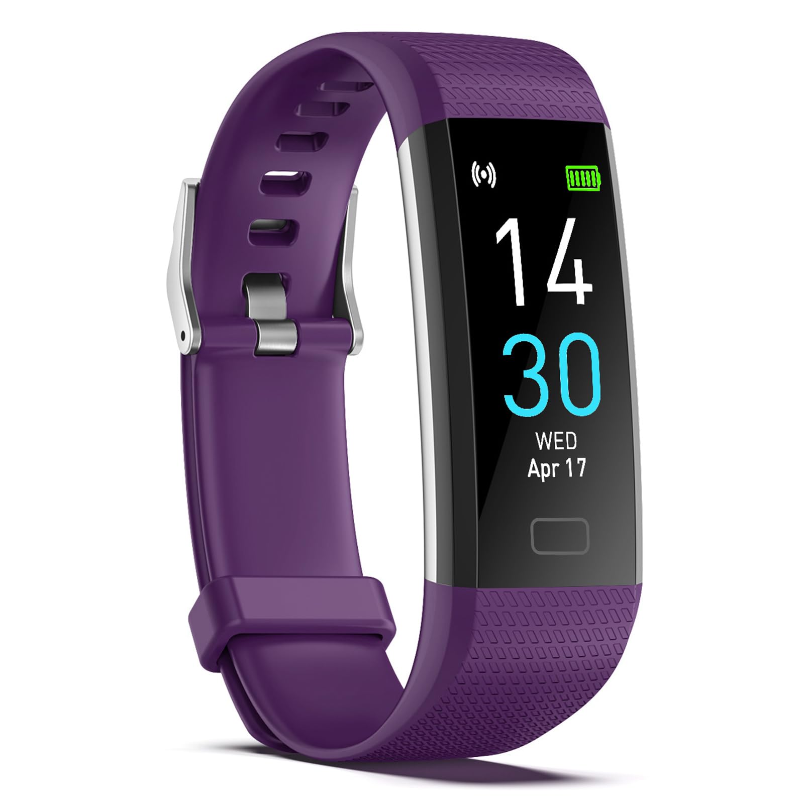 AKEDA Smartwatch S5 – Pulsera Fitness con ritmo cardíaco, presión arterial y oxígeno en sangre, podómetro, monitor de sueño y modos deportivos, resistente al agua, compatible con Android & iOS