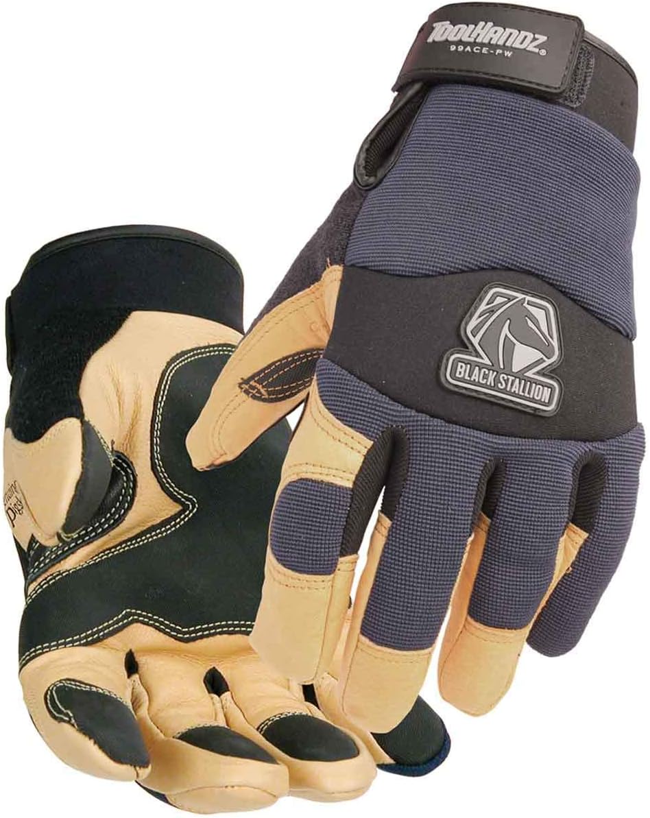 Revco ToolHandz 99ACE-PW Pigskin Thinsulate Lined Mechanic's Gloves, Medium