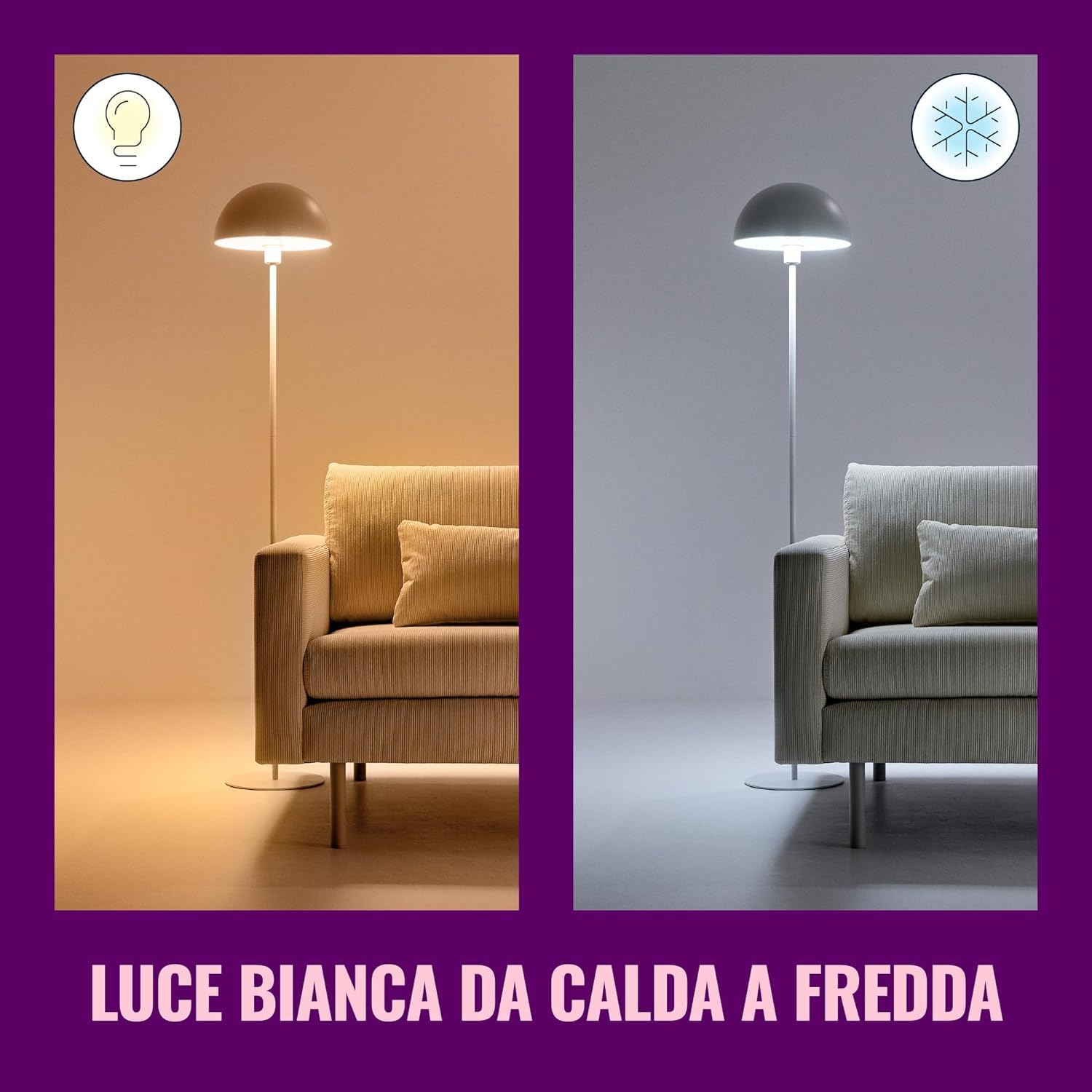 WiZ Lampadina Goccia Smart LED WiFi, A67, Luce Bianca e Colorata RGB, E27, equivalente a 100W, Tecnologia SpaceSense, Controllo Vocale (Alexa, Apple HomeKit, Google Home), confezione da 2