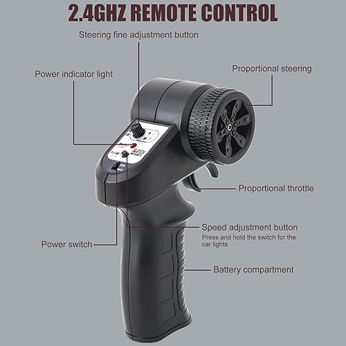 Miniatura 7 de Auto a control remoto, escala 116, modelo de escarabajo clásico, auto de juguete para adultos, 2.4 GHz, 4 canales, tracción trasera, con luces LED y