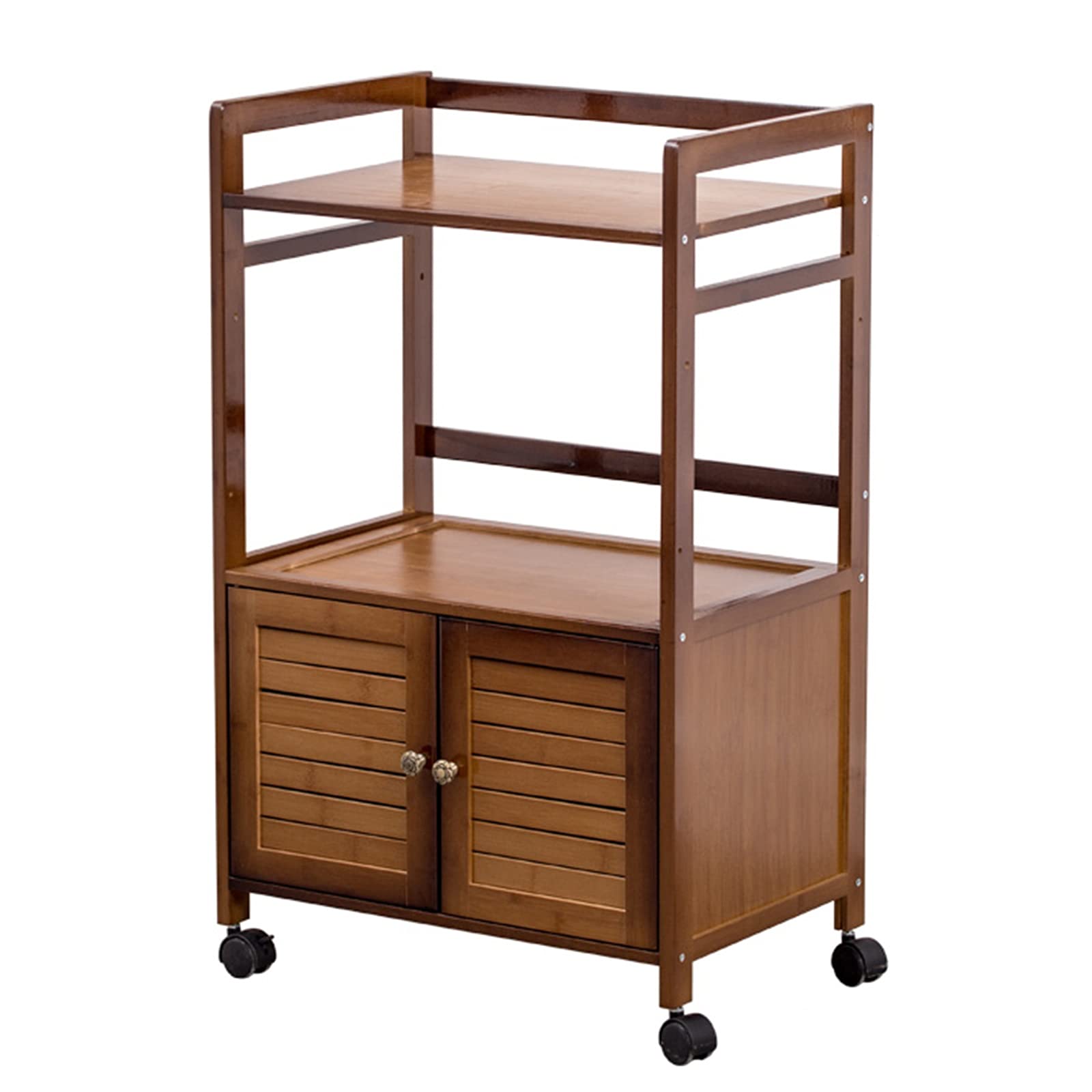 Buy Bamboo Rolling Service Carts Industrial Style, Portable Utility