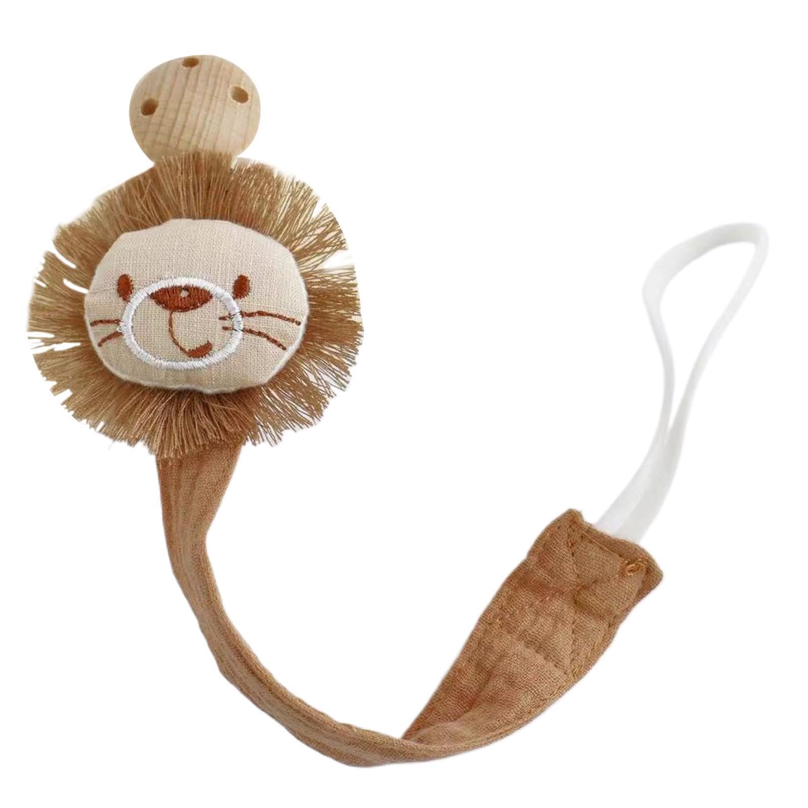 Pacifier Holder - Teething Ring Strap for Pacifiers | Animal Shaped Anti Lost Holder, Soft Silicone, Teether and Hiccup Towel Clip Holders 27x7x3cm/10.63x2.76x1.18 Inches — view 10