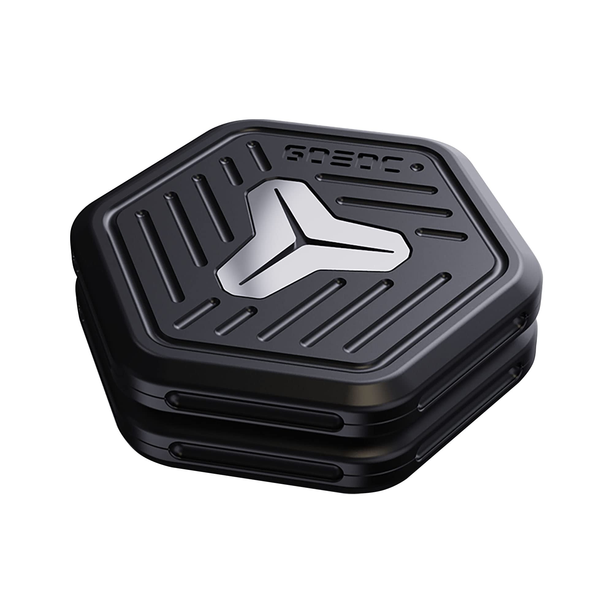 WANERSEN Hexagonal Fidget Slider, Gladiators Fidget Toy Finger Push Decompression Toys EDC Gear for Fun, Aluminum