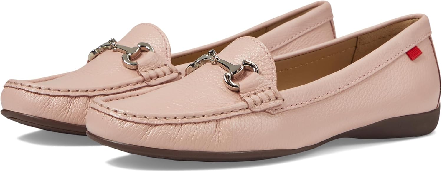 Women's Genuine Leather Slip on Buckle Loafer
