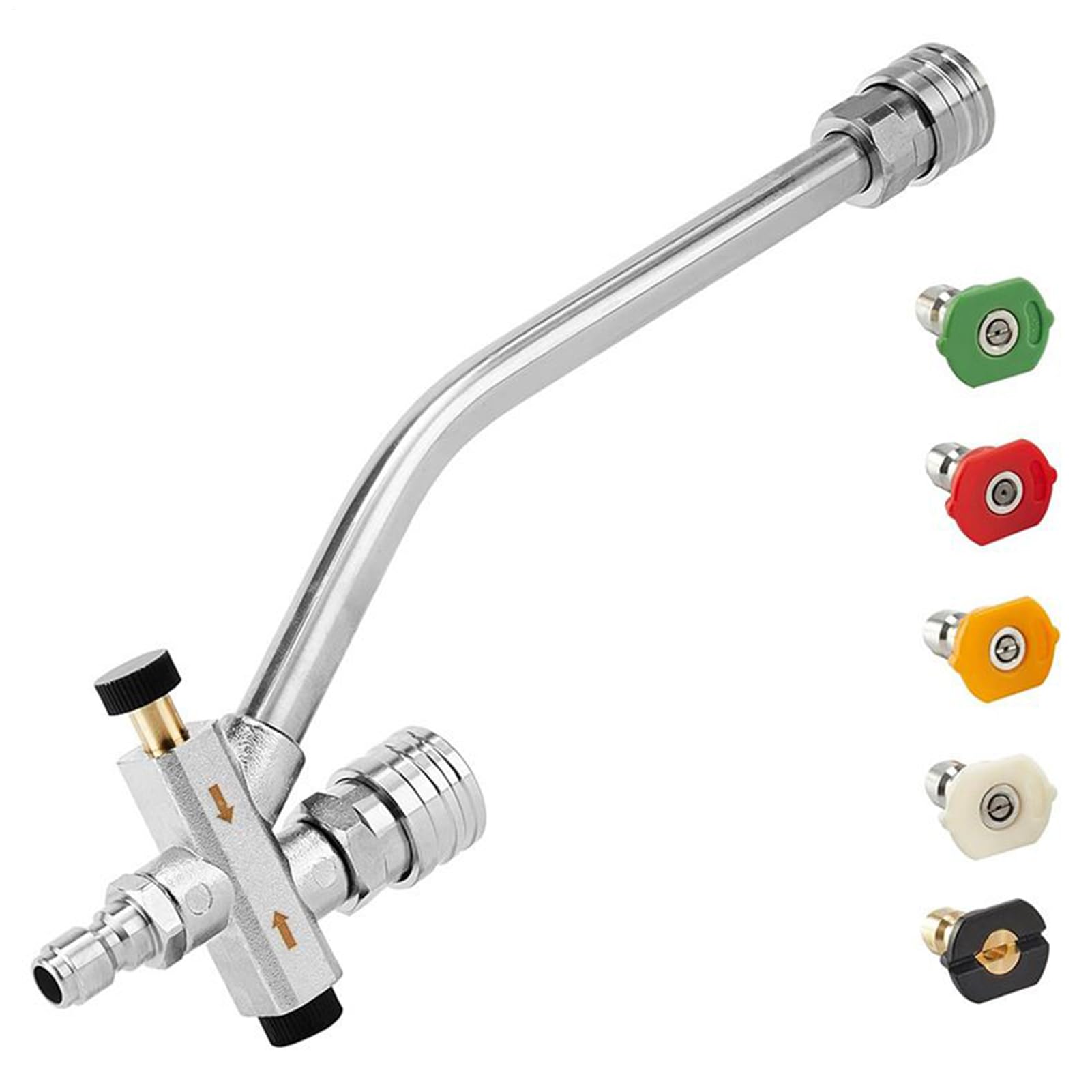 Accessoire à double buse pour lave-linge à pression à connexion rapide 1/4 pouce