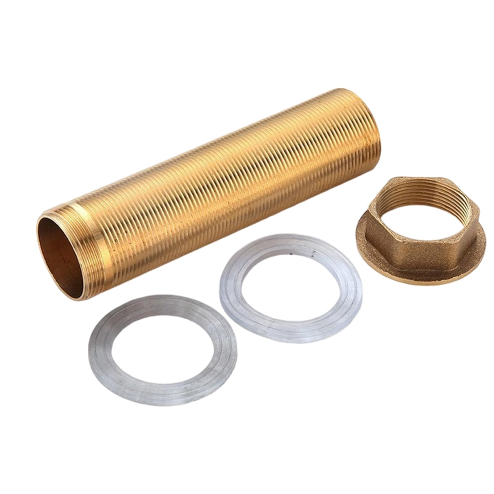 Kalttoy Copper 100Mm Set General Faucet Nut Metal Long Life Bathroom Kitchen Sink Use Hot Cold Water Faucet Stabilizers