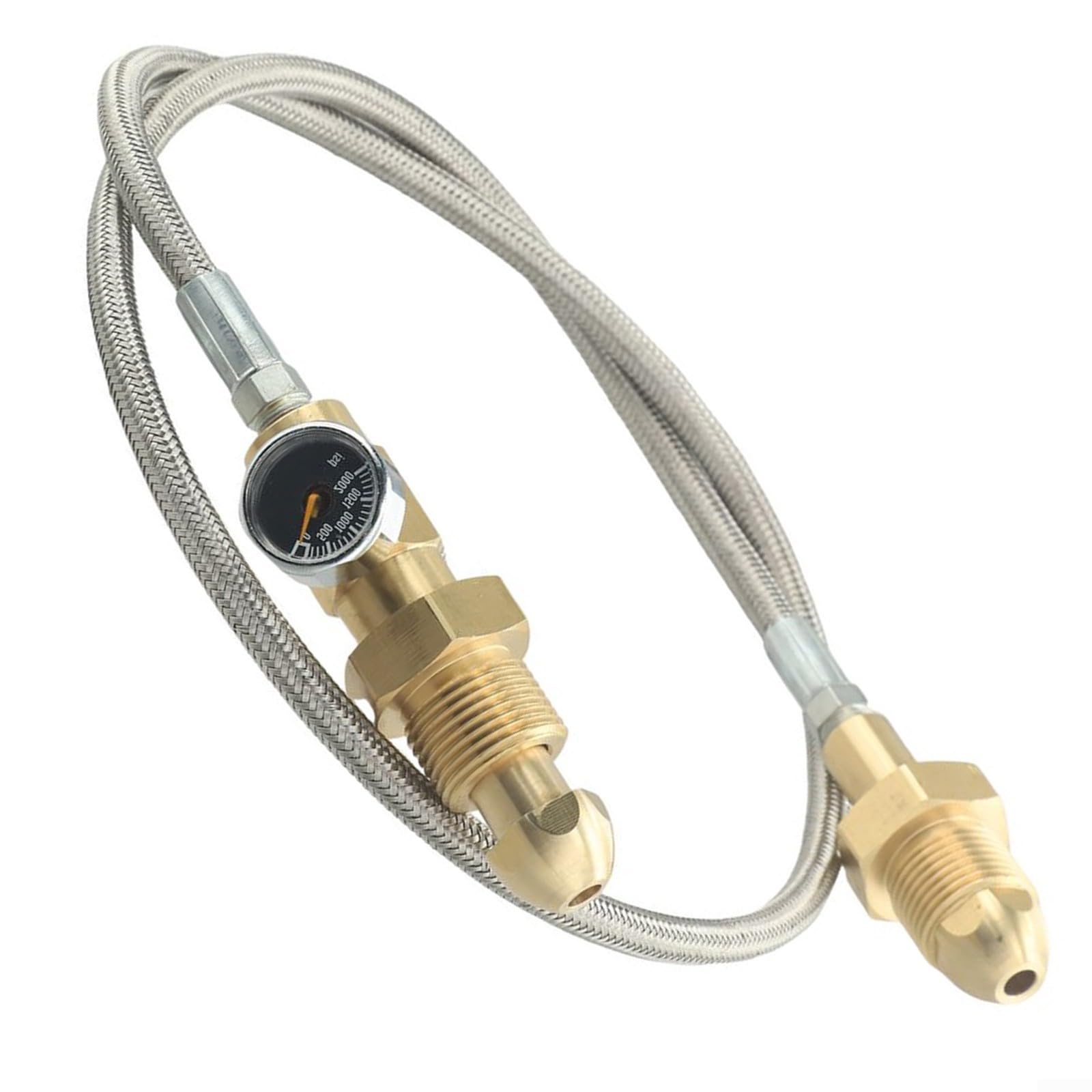 Manguera adaptadora de transferencia para tanques de argón, manguera de soldadura de gas inerte, manguera adaptadora reguladora de medidor de argón, manguera de conexión G de 5/8 pulgadas