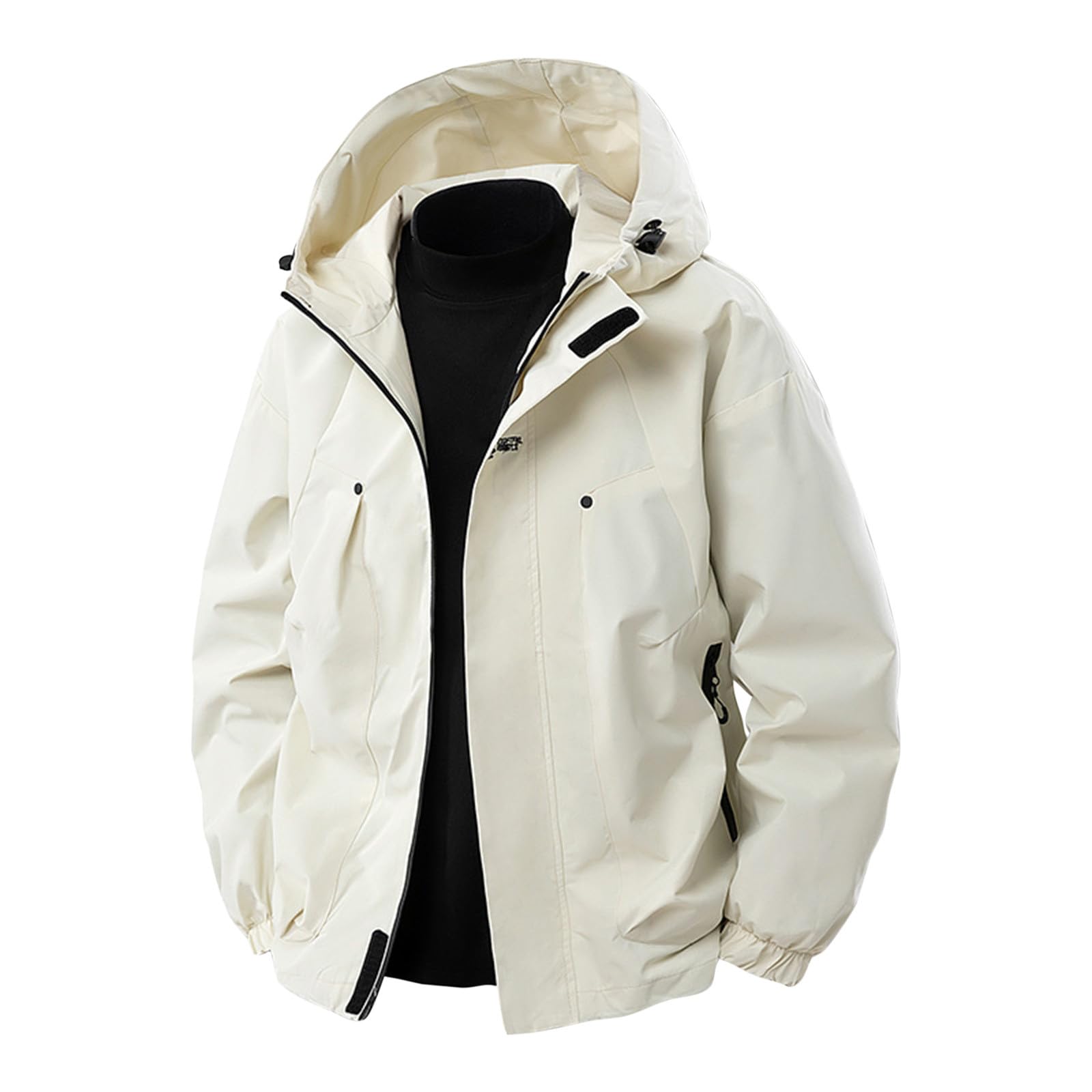 Veste Légère Mi-saison Homme - Coupe-vent, Avec Capuche, Style Bomber Aviateur - Pour Ville, Décontracté, Travail