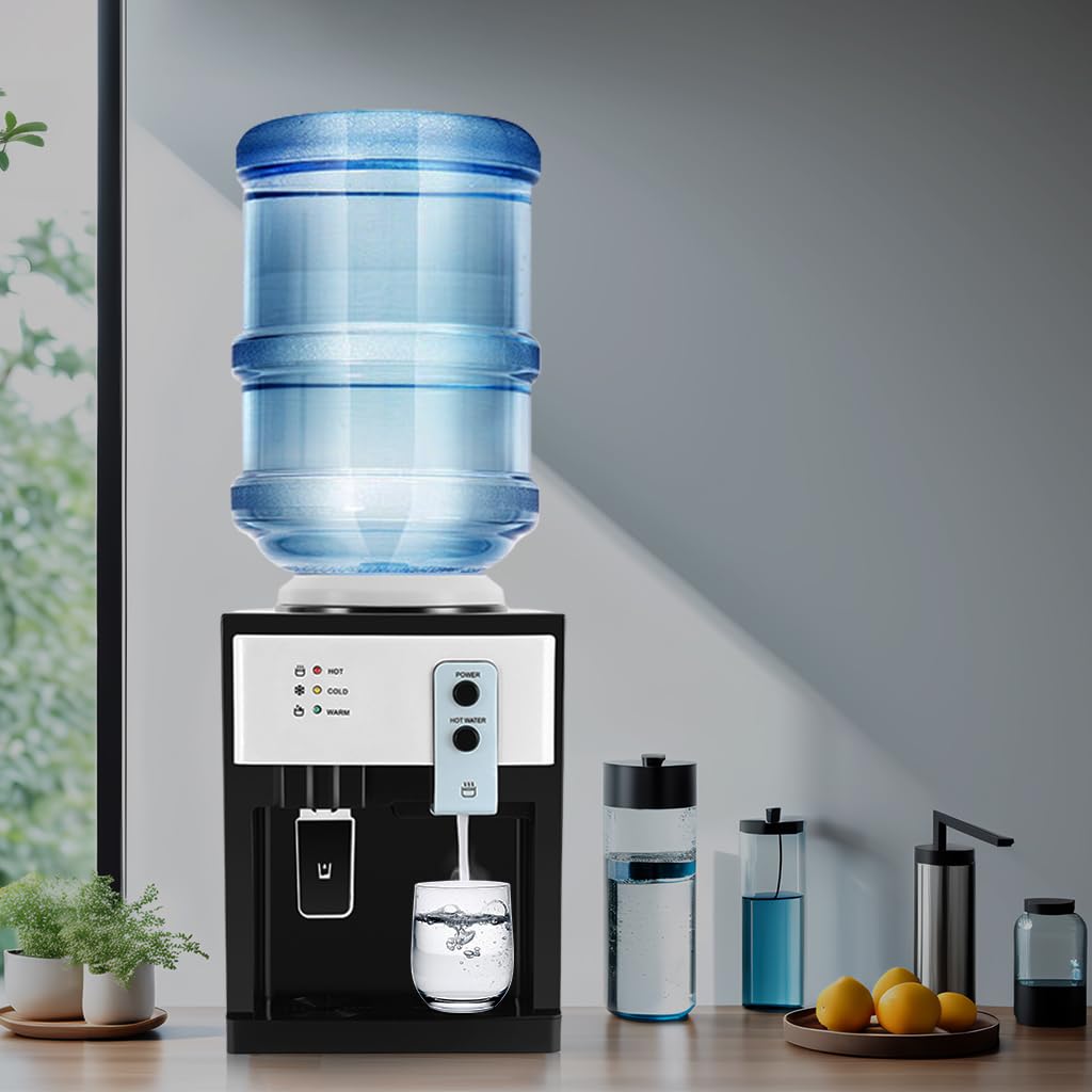 Dispensador de agua 575 W caliente/fría 220 V HS-09 blanco 4,5-18,9 L