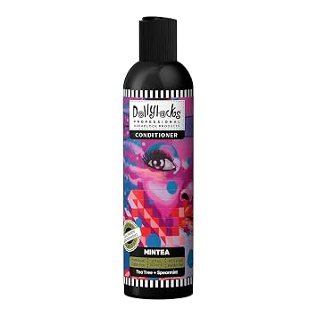 Dollylocks Lightweight Hydrating Conditioner | Plant-based Residue + Paraben-free Vegan | Curly Hair, Extensions, Locs, Dreadlock Moisturizer | Tea Tree Spearmint | 8oz