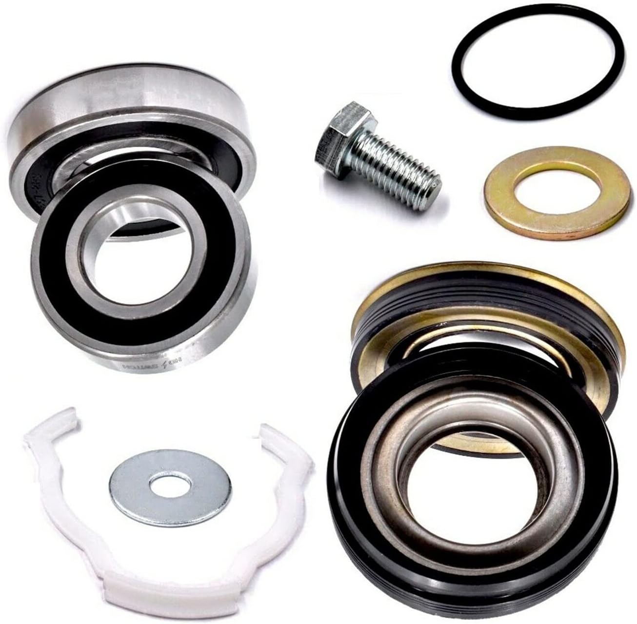 Tub Bearing And Lip Seal Kit Replaces For Maytag Neptune MLE19PDAZW MLE19PDCZW MLE19PDDGW MLE19PNAUW MLE19PNAYW MLE19PRAYW MLE19PRAZW MLE19PRDYW MLE2000AZW Washer Dryer Combo