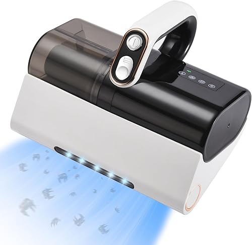 Aspirador de colchón, aspiradora de cama con tecnología UV y alta calefacción, succión de 12 Kpa de 500 W, potentes aspiradoras de mano para