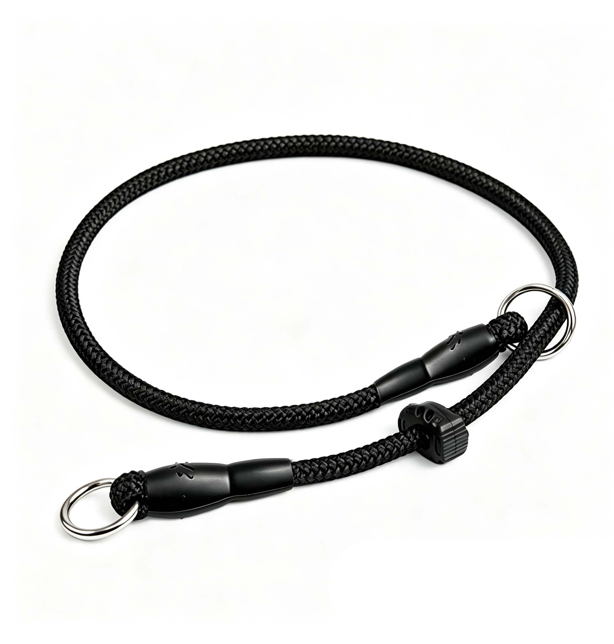 Professional Slip Collar for Dogs, 65cm Nylon No Pull Grot Collar with Sliding Rubber Stopper for Dog Training, Gentle Leader Anti-Pull Choke Chain for Medium Dogs (65cm)