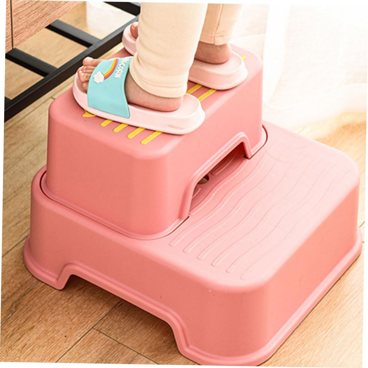 Generic Detachable Footstool Non-Slip Stable Bathroom Step Stool for Boys with Strong Bearing Capacity for Washing Hands