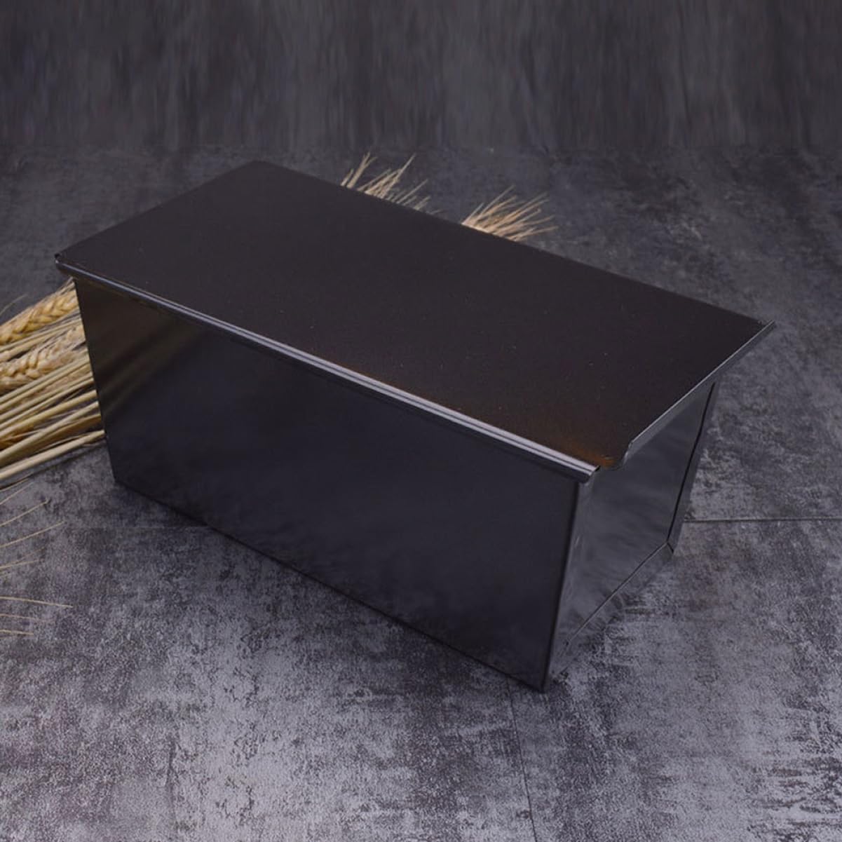 2pcs Carbon Steel Nonstick Loaf Pan Sliding Lid for Baking Bread Toast Molds