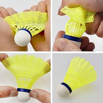 Amazon | SPPHONEIX 12個パック ナイロン イエロー バドミントン