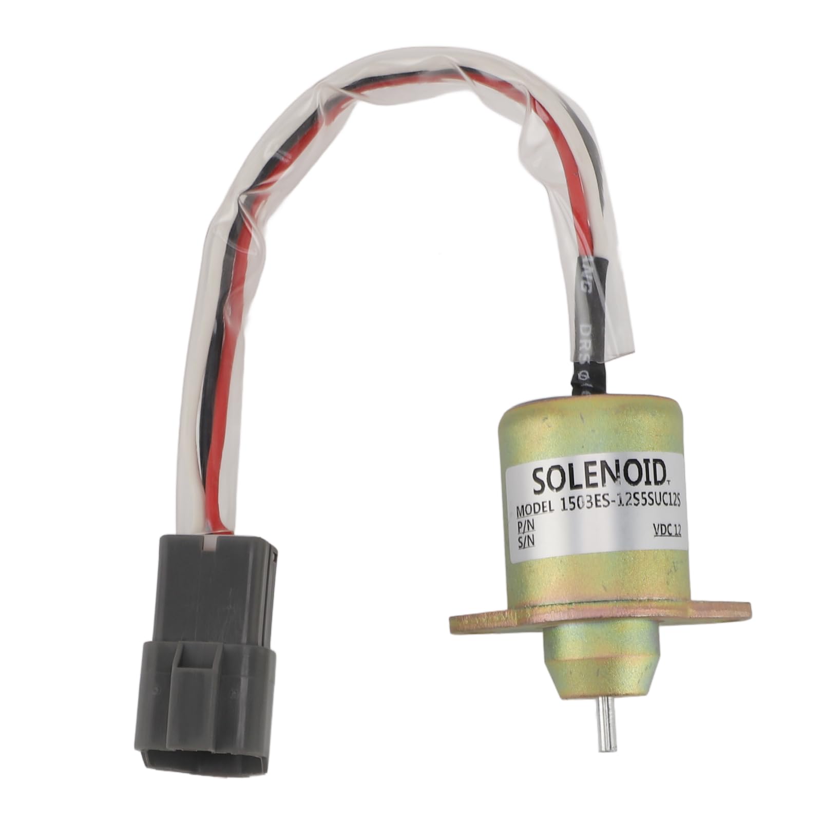 1503ES 12S5SUC12S Solenoide di Arresto Carburante 12V, Funzionamento Preciso e Sicuro, Lavorazione Professionale, Facile da Installare, per Motore Generatore, Anti-interferenza