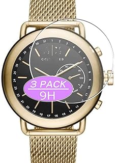 VacFun 3 Pezzi Vetro Temperato Pellicola Protettiva, compatibile con Armani Exchange Connected Hybrid Smartwatch Hybrid Watch, Protezioni Schermo Screen Protector NuovaVersione