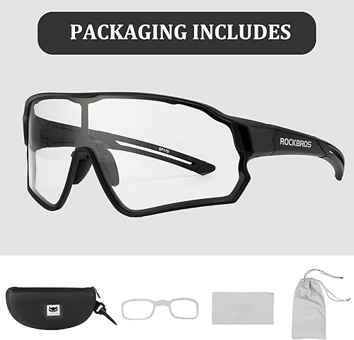 Miniatura 6 de ROCKBROS Gafas de sol fotocromáticas para hombres gafas de sol de ciclismo gafas deportivas para bicicleta