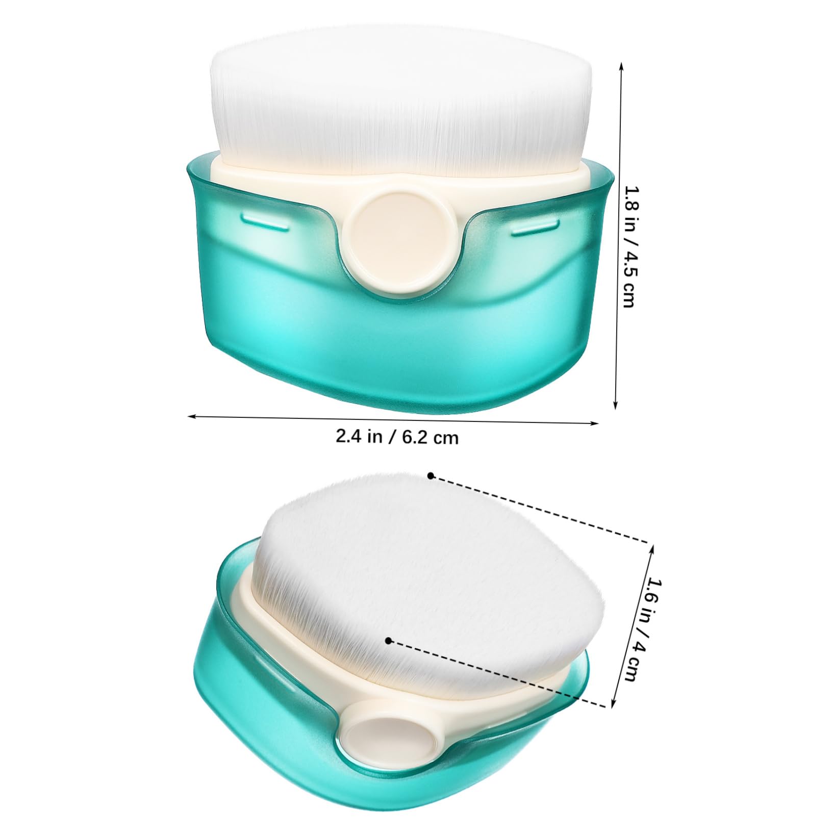 ULDIGI Cream Brush Makeup Applicator for Sunblock and Foundation Blending Brush for Powder Foundation and Blush Single Applicator with Cover for Smooth Application