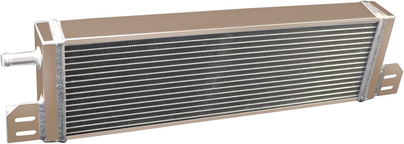 Universal Liquid Heat Exchanger For Air to Water Turbo Intercooler 21" W X 6.6" H, Full Aluminum